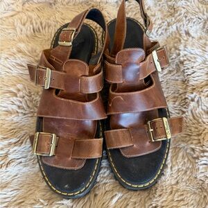 Dr. Martens Tan Leather Sandals
